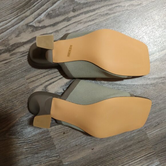 Minimalist Square Toe Heeled Sandals with 8cm Stiletto Heel - Picture 2 of 6